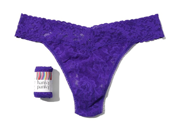 String dentelle stretch HANKY PANKY "Original Rise Thong" 4811P - Majestic Purple MAJP