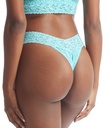 String dentelle stretch HANKY PANKY "Original Rise Thong" 4811P - Aquatic blue AQTB