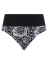 Bas de Bikini Slip Hauteur Ajustable CHANTELLE "Flowers" C18H80 - Black Flower 0W5