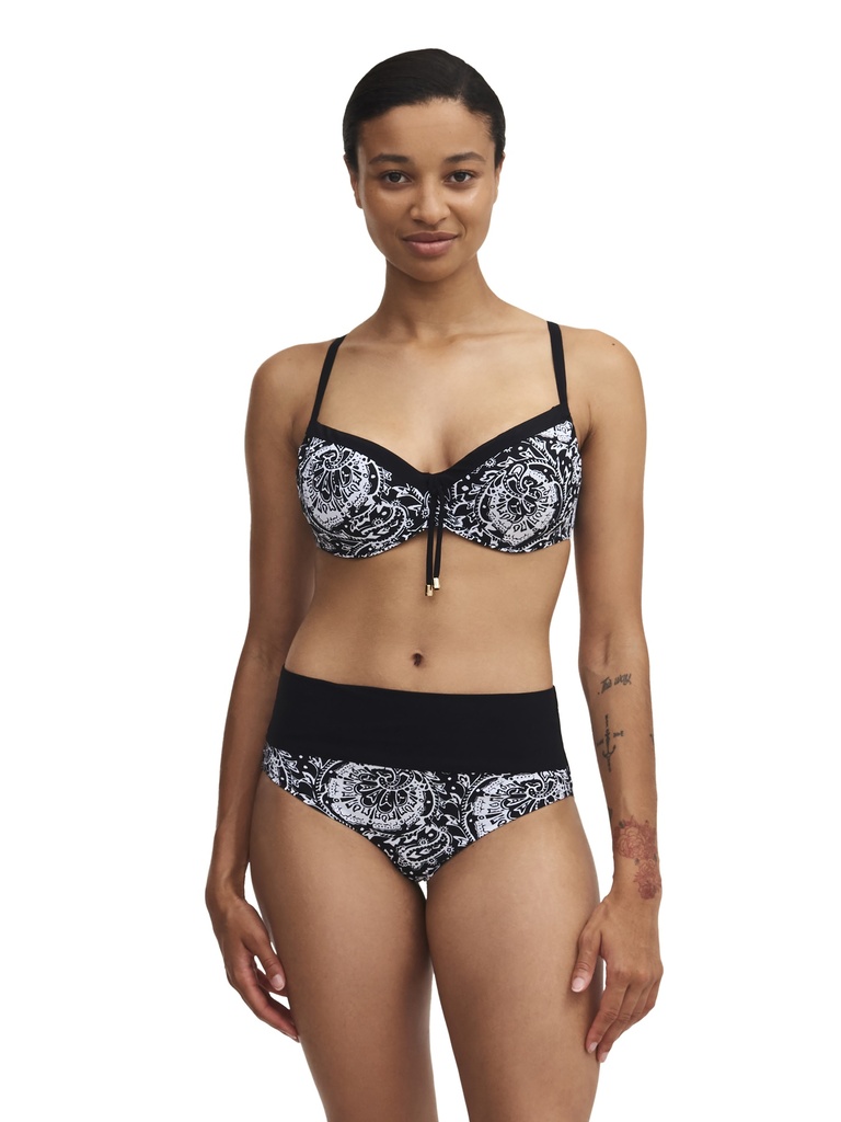 Haut de Bikini Armaturé Ajustable CHANTELLE "Flowers" C18H10 - Black Flower 0W5