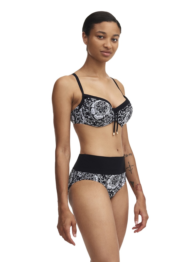 Haut de Bikini Armaturé Ajustable CHANTELLE "Flowers" C18H10 - Black Flower 0W5