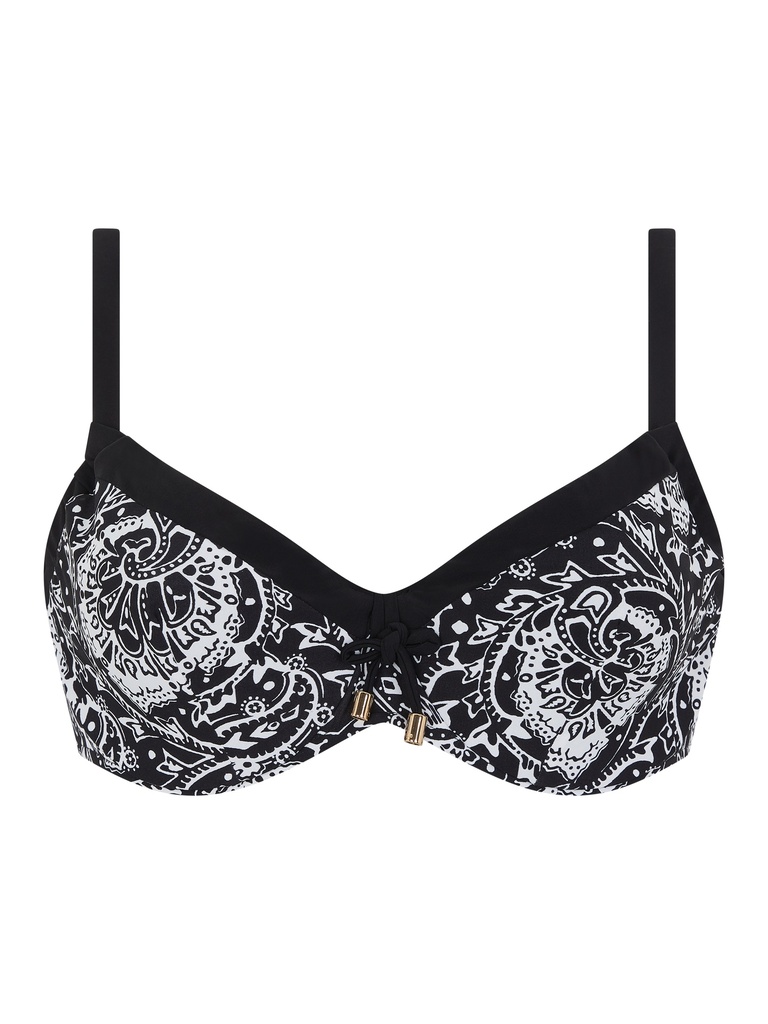 Haut de Bikini Armaturé Ajustable CHANTELLE "Flowers" C18H10 - Black Flower 0W5