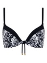 Haut de Bikini Armaturé Push-up CHANTELLE "Flowers" C18H20 - Black Flower 0W5