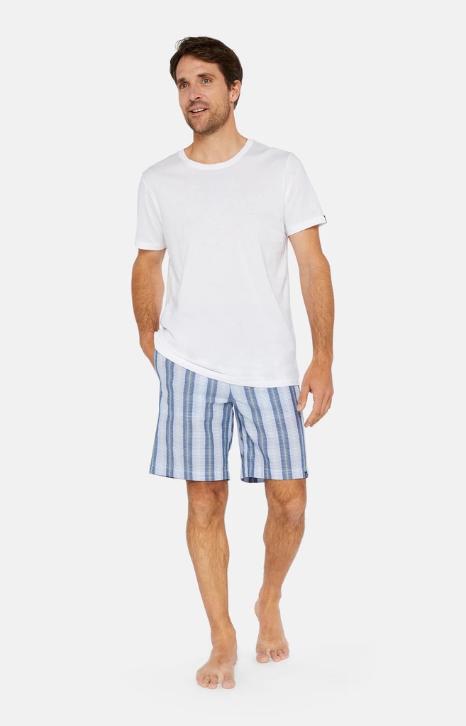 Short Homewear ARTHUR "Montauk" ROM - Bleu Motif E23