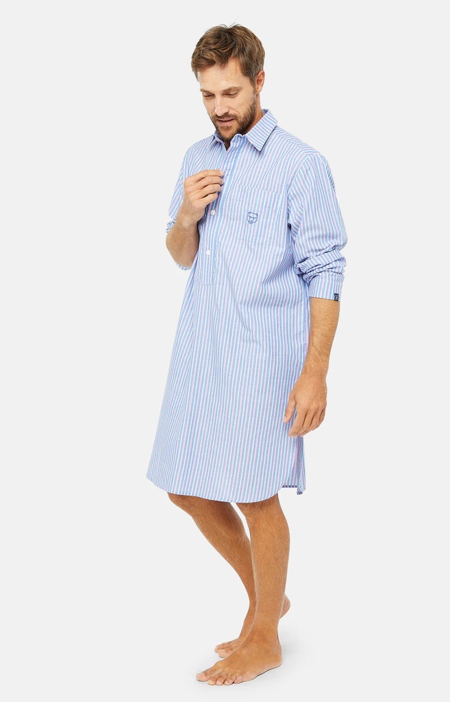 Chemise de nuit ARTHUR "Grand-Père" CGP - Multicolore Motif Rayure Riverside