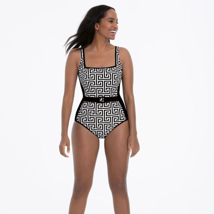 Maillot une pièce ANITA "Style Dalida" 7225 - Noir Blanc 430