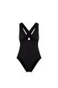 Maillot triangle croisé dans le dos PAIN DE SUCRE "Capri 61" - Noir