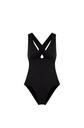 Maillot triangle croisé dans le dos PAIN DE SUCRE "Capri 61" - Noir