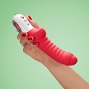 Vibromasseur point G nervuré & double stimulation FUN FACTORY "Tiger" - India Red