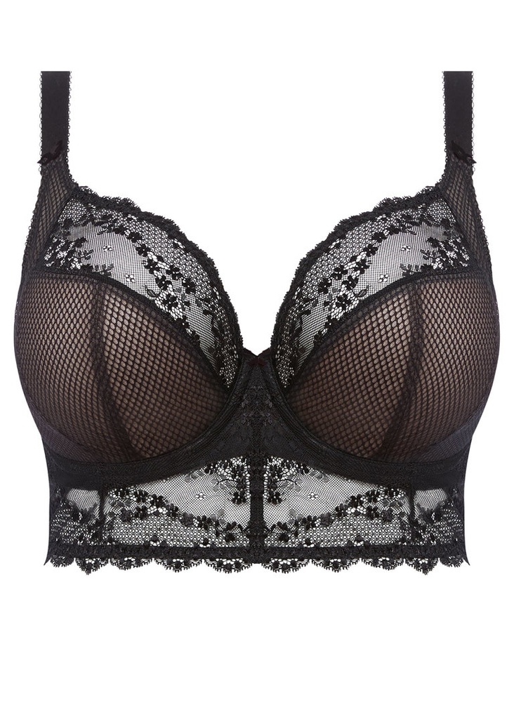 Soutien-gorge armature bustier spécial poches profondes ELOMI "Charley" EL4381 - Noir BLK