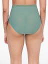 Culotte taille haute dentelle stretch invisible CHANTELLE "SoftStretch" C11G70 - Vert Treillis 03N