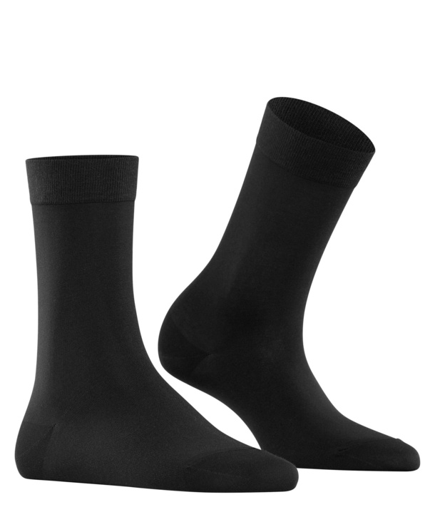 Chaussettes coton dame FALKE "Cotton Touch" 47673 - Black 3009