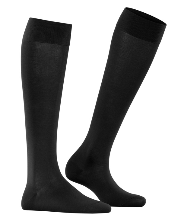 Chaussettes 3/4 coton dame FALKE "Cotton Touch" 47632 - Black 3009