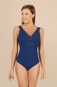 Maillot décolleté profond avec clips PAIN DE SUCRE "Bonnie 61" - Nuit