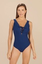 Maillot décolleté profond avec clips PAIN DE SUCRE "Bonnie 61" - Nuit