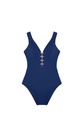 Maillot décolleté profond avec clips PAIN DE SUCRE "Bonnie 61" - Nuit