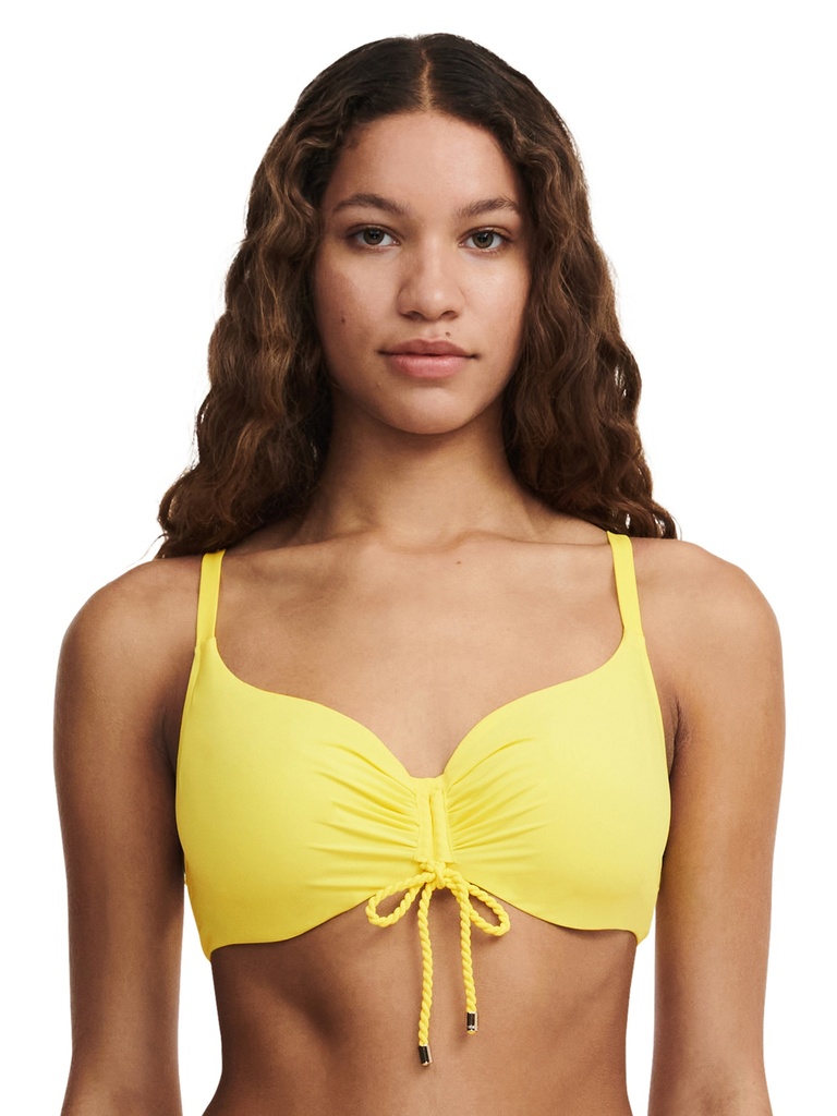 Haut de Bikini soutien-gorge souple armaturé enveloppant CHANTELLE "Inspire" C10G10 - Soleil 02W