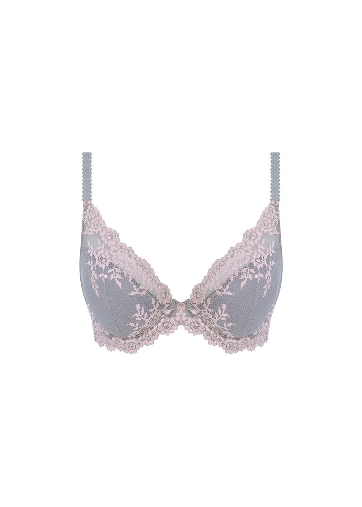 Soutien-gorge plongeant armature WACOAL "Embrace Lace" WA853191 - Smoke Crystal Pink 086