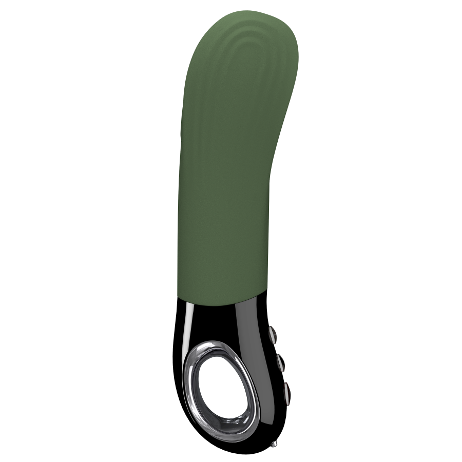 Masturbateur vibrant pour hommes & couples FUN FACTORY "Manta" - Moss green