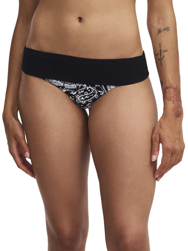 Bas de Bikini Slip Hauteur Ajustable CHANTELLE "Flowers" C18H80 - Black Flower 0W5