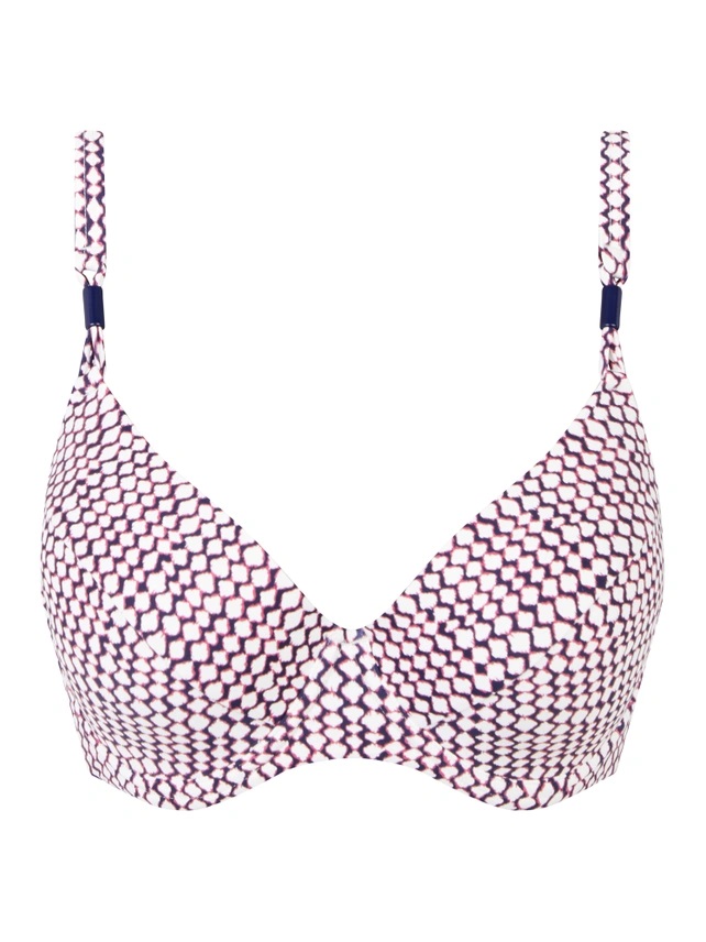 Haut de Bikini à coques FEMILET "Tidra" FS5350 - Ikat Bleu 0JS