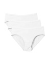 Slip coton coupe classique Pack de 3 CALIDA "Natural Comfort" 21575 - Blanc 001