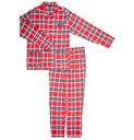 Pyjama long femme boutonné 100% ARTHUR "Logan" PPF - Rouge LOGAH22