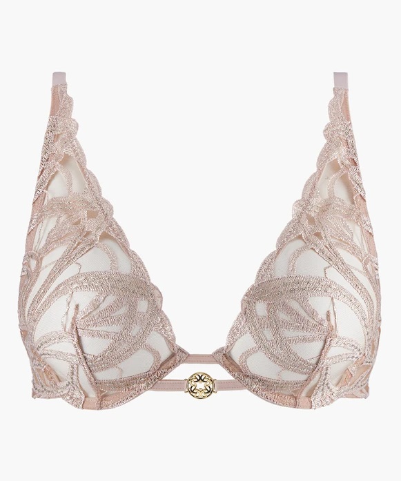 Soutien-gorge armature triangle plongeant AUBADE "My Desire" 1CN12 - Love Affair LOVA