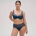 Soutien-gorge armature foulard plongeant SIMONE PERELE "Délice" 12X319 - Bleu Prestige 595