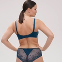 Soutien-gorge armature foulard plongeant SIMONE PERELE "Délice" 12X319 - Bleu Prestige 595