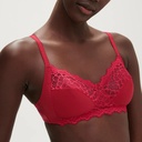 Soutien-gorge sans armature SIMONE PERELE "Caresse" 12A210 - Rouge Tango 435