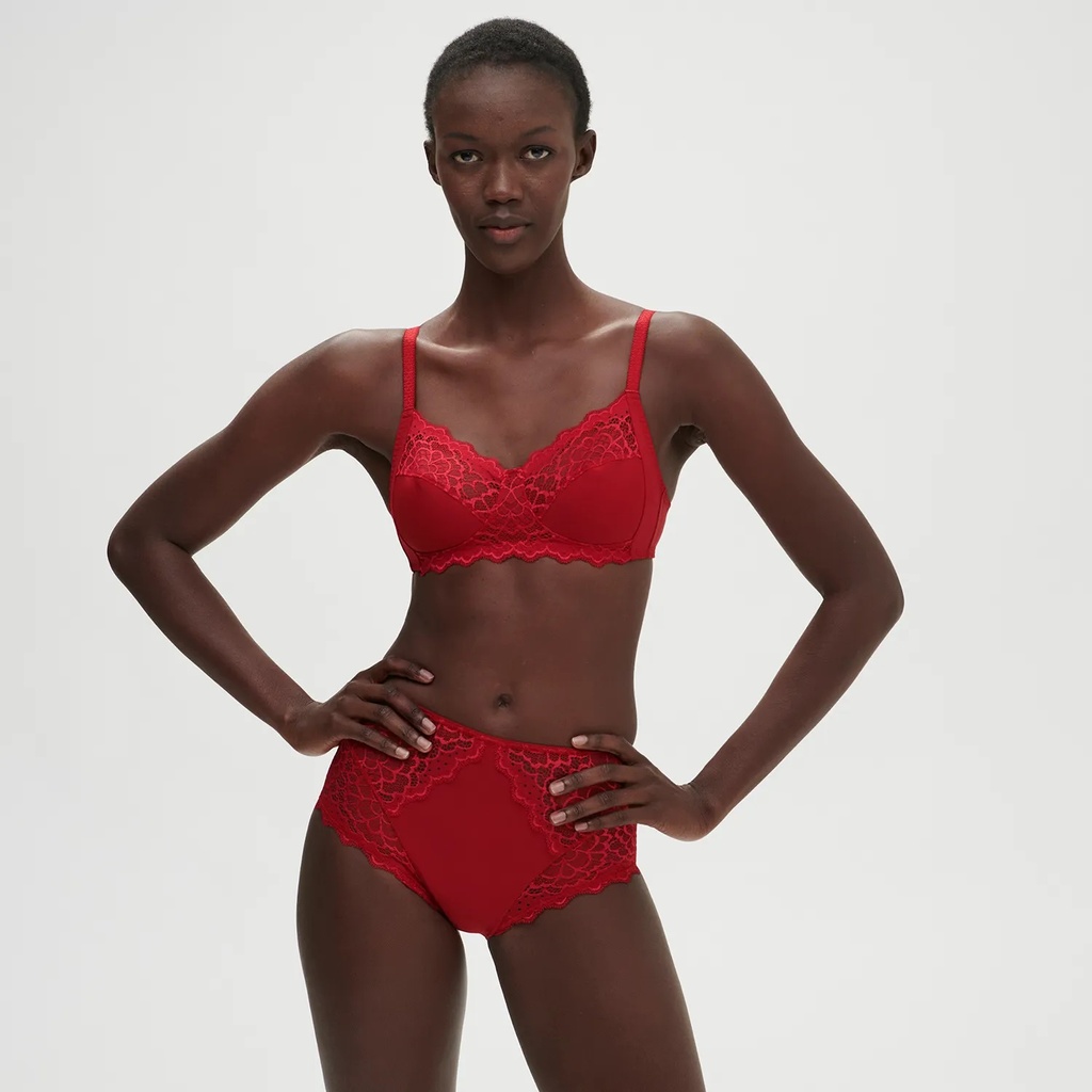 Soutien-gorge sans armature SIMONE PERELE "Caresse" 12A210 - Rouge Tango 435
