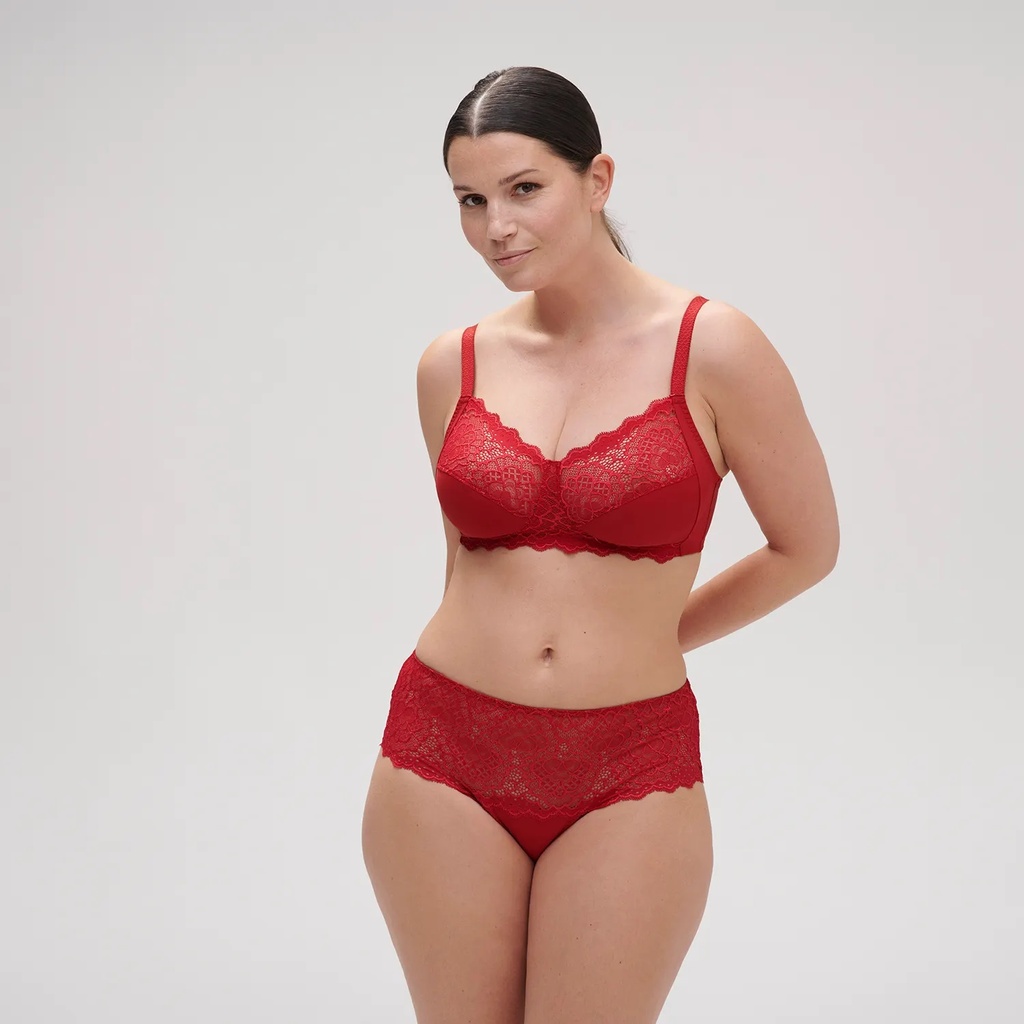 Soutien-gorge sans armature SIMONE PERELE "Caresse" 12A210 - Rouge Tango 435