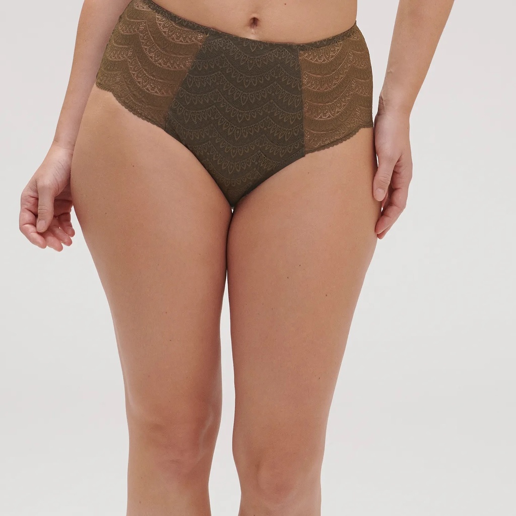 Culotte taille haute SIMONE PERELE "Karma" 12V770 - Vert Aventur 659