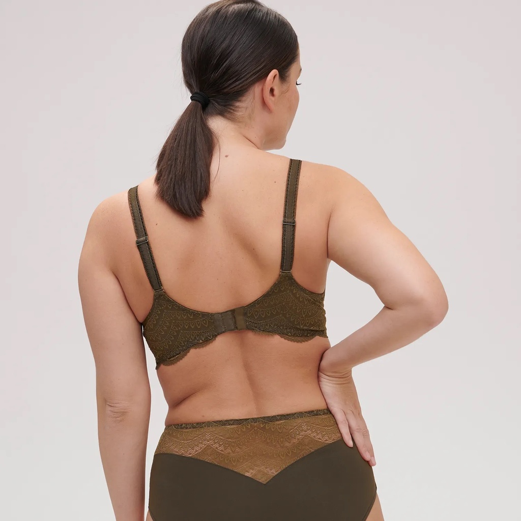 Soutien-gorge armature triangle paddé SIMONE PERELE "Karma" 12V343 - Vert Armature 659