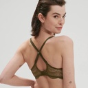 Soutien-gorge armature triangle paddé SIMONE PERELE "Karma" 12V343 - Vert Armature 659