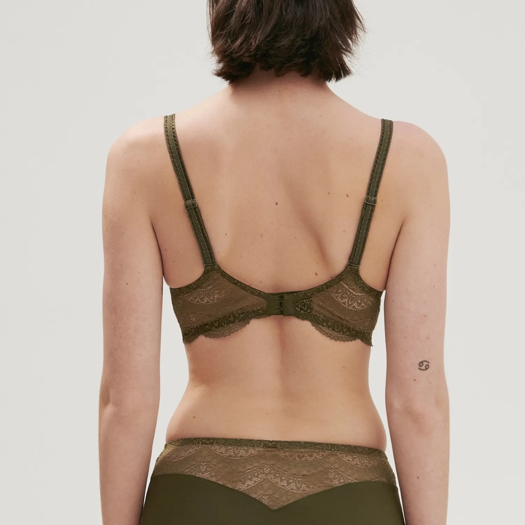 Soutien-gorge armature triangle paddé SIMONE PERELE "Karma" 12V343 - Vert Armature 659