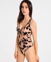 Body sexy Belle de Nuit AUBADE "Boite à Désir" P086U - Noir
