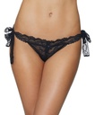 Culotte ouverte mini coeur cheeky AUBADE "Boite à Désir" P020B - Noir