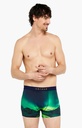 Boxer homme fantaisie 95% coton bio ARTHUR "Boréal" MACBORE - Vert H23