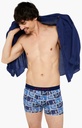 Boxer homme fantaisie 95% coton bio ARTHUR "C'est mon Rayon" MACVELO - Marine H23