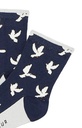 Chaussette femme fantaisie ARTHUR "Colombes" 1SFDOVE - Marine H23