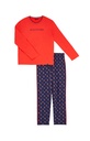Pyjama Long 100% coton bio ARTHUR "On Fire" ULYFIRE - Marine H23
