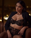 Culotte Taille Haute AUBADE "Coeur à Corps" 1B24 - Noir