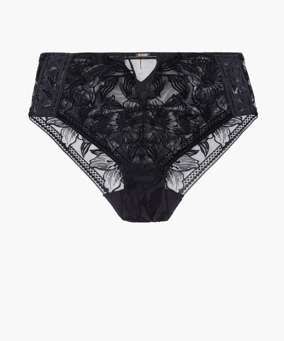 Culotte Taille Haute AUBADE "Coeur à Corps" 1B24 - Noir