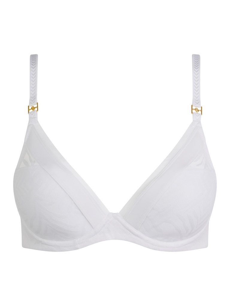 Soutien-gorge coque plongeant CHANTELLE "Graphic Allure" C21T20 - Blanc 010