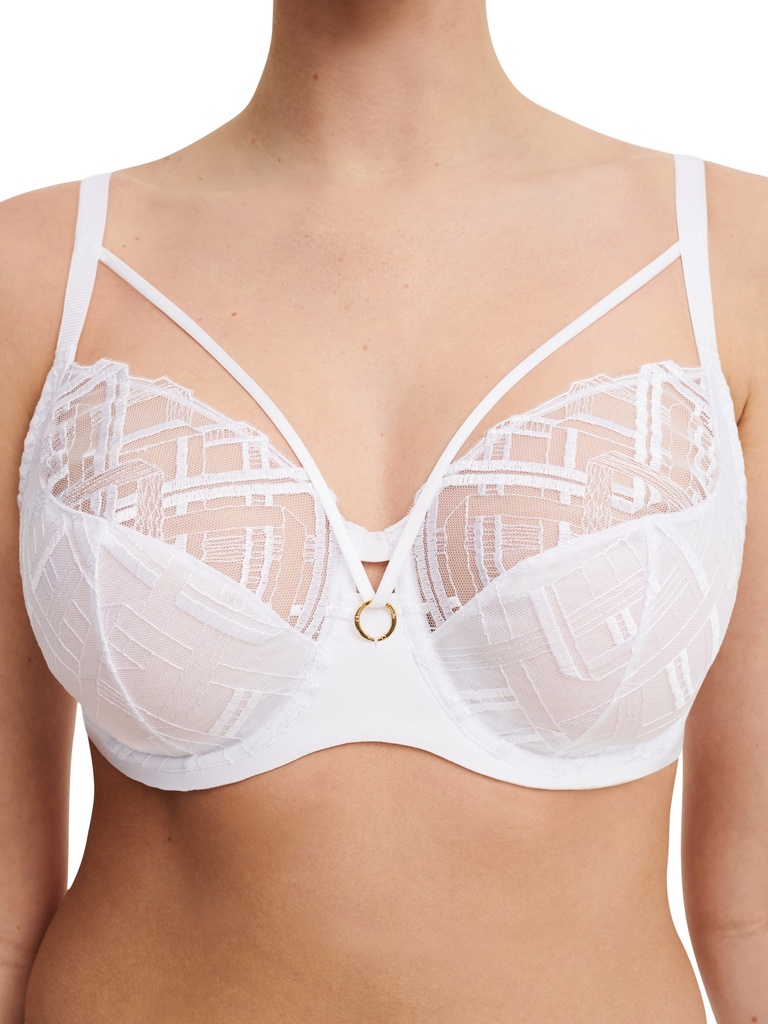 Soutien-gorge armaturé enveloppant CHANTELLE "Graphic Support" C21S10 - Blanc 010