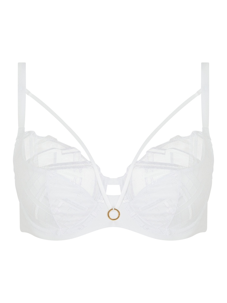 Soutien-gorge armaturé enveloppant CHANTELLE "Graphic Support" C21S10 - Blanc 010