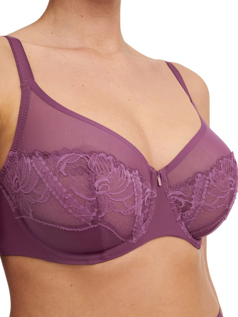 Soutien-gorge armaturé enveloppant CHANTELLE "Orangerie Dream" C17Q10 - Tannin 01Y