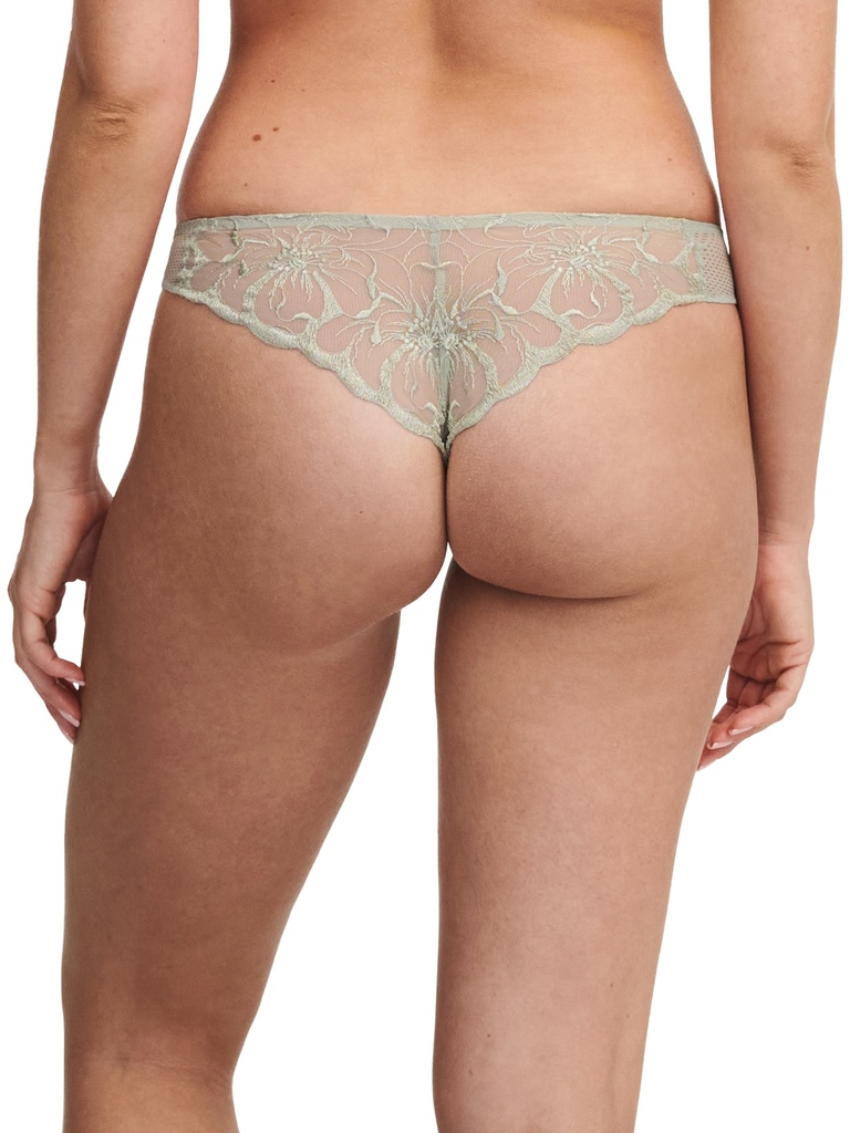 Tanga CHANTELLE "Fleurs" C12M90 - Vert Thé 0TM